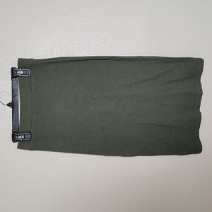 H&M Olive Green Pencil Skirt